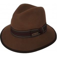 Mujer&apos;s Hombre&apos;s Fall Winter 100% Wool Felt Fedora Floppy Trilby Casual Hat Brown  eb-44414956